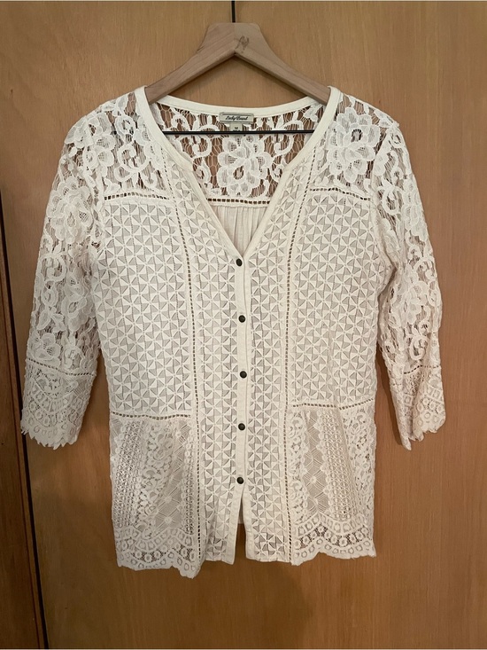 Lucky Brand Tops - Lucky Brand Lace Knit Festival Summer Boho Top Size M